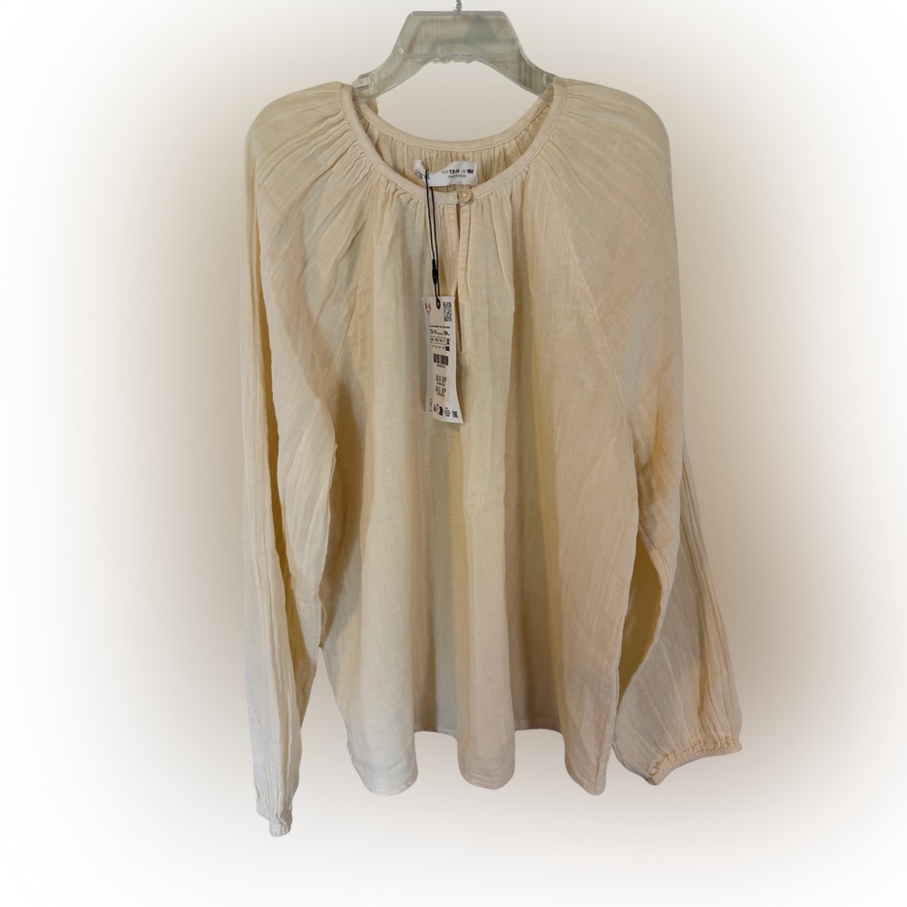 NWT Zara Kids Boho Cream Blouse